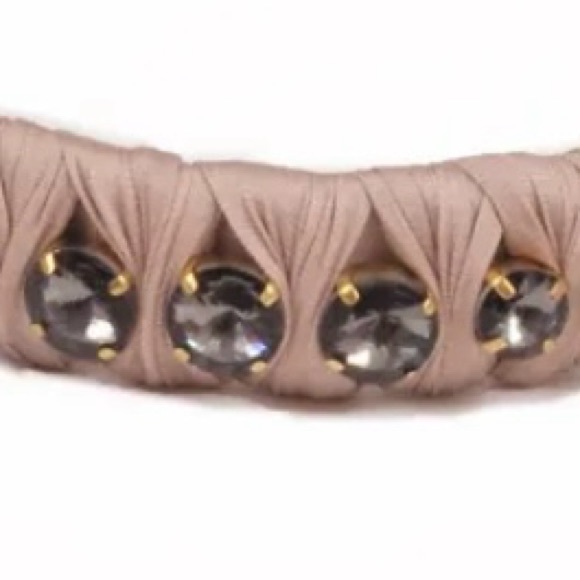 Powder taupe suri headband w/chunky faceted beads – NWT